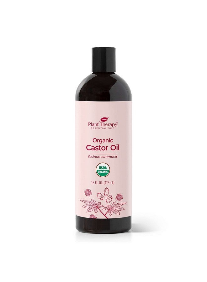 Castor Oil Usda Organic Cold Pressed 100% Pure Hexane Free 16 Oz Conditioning & Healing For Dry Skin Hair Growth Skin Hair Care Eyelashes