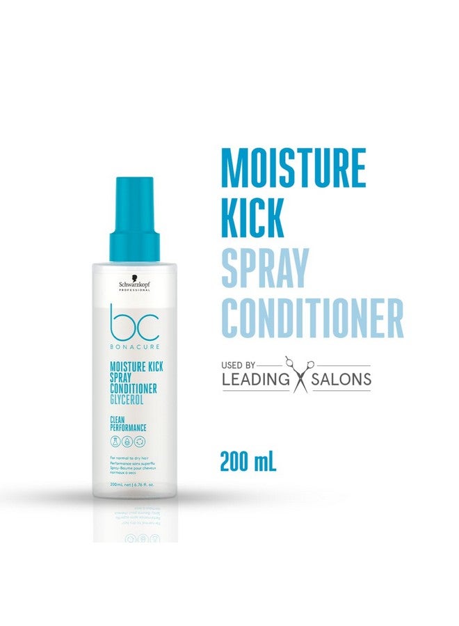 Bonacure Moisture Kick Spray Conditioner With Glycerol For Dry & Curly Hair, 200Ml