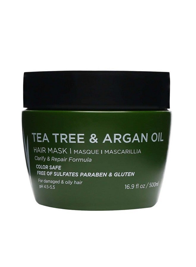 Luseta Tea Tree Oil Hair Mask 16.9 Oz Hydrating & Moisturizing Treatment Soothing For Itchy Scalps And Dandruff