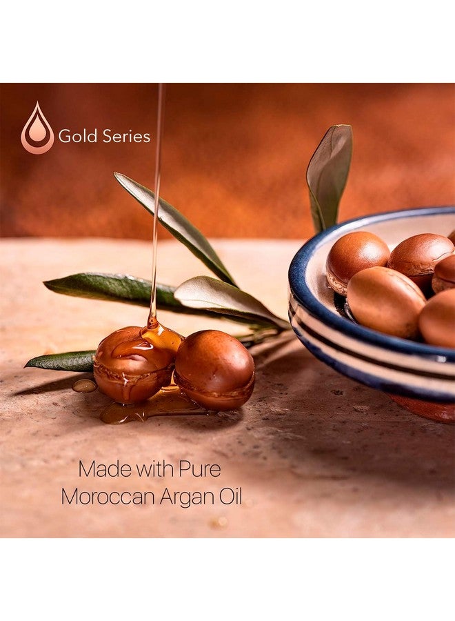 Gold Series Treatment Mask Deep Hydrating Argan Oil Hair Mask For Dry Damaged Color Treated And Curly Hair Enriched With Keratin Sulfate Free Natural Hair Repair Treatment 18.6Oz