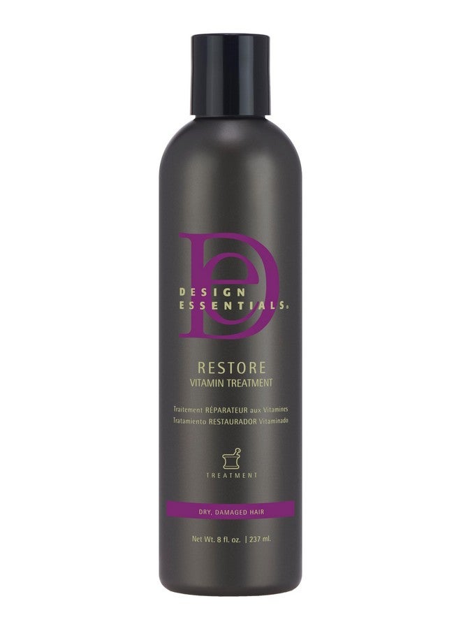 Restore Vitamin Treatment For Natural Dry Damaged Hair White 8 Fl Oz