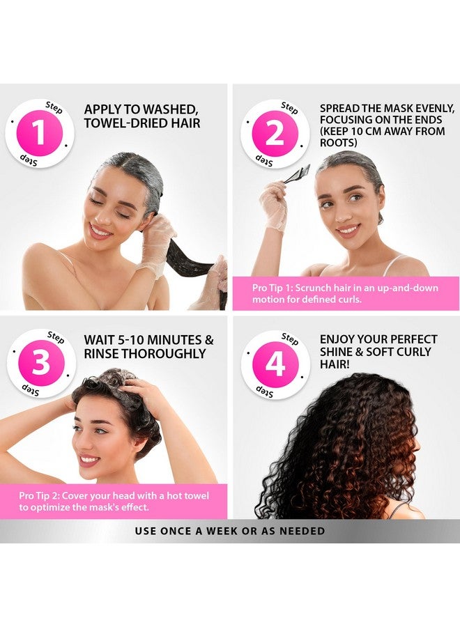 Curly Hair Mask Deep Conditioner Curly Hair Treatment Natural Argan & Keratin Hair Treatment Mask Repair Hydrating Moisturizer For Damaged Dry Wavy & Hair Mask Curly Hair Products