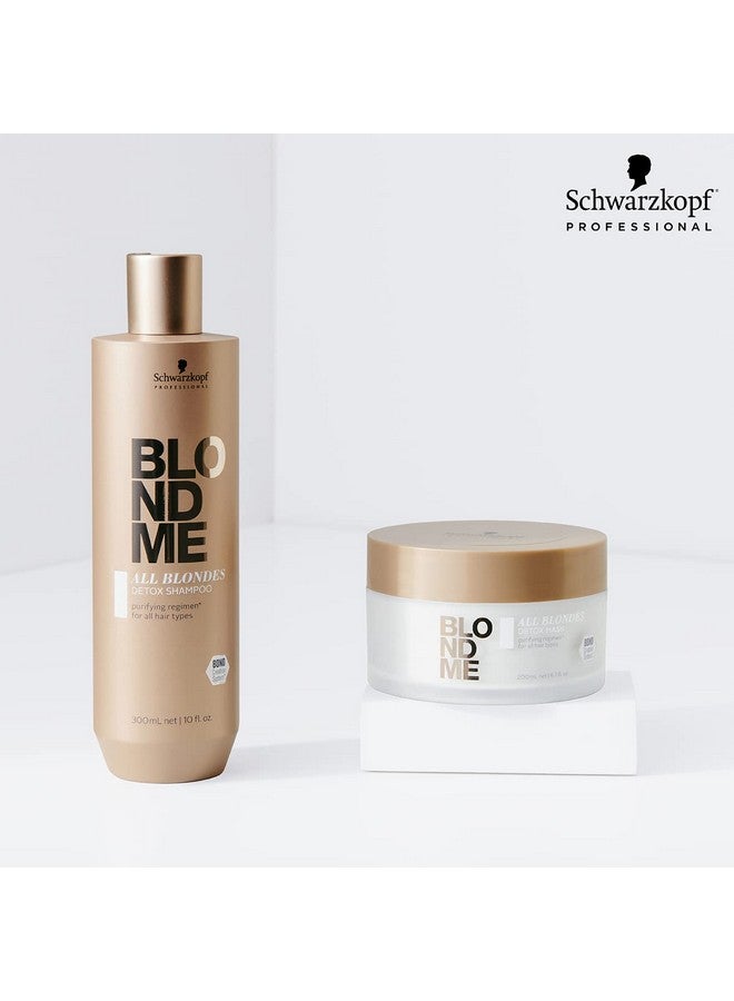 All Blondes Detox Mask Purifying And Detoxifying Hair Care For Color Treated And Natural Blonde Hair Hydrating Treatment Removes Impurities All Hair Types 200 Ml