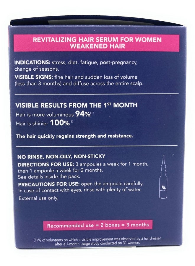 Cyane Women Revitalizing Treatment For Reactional Hair Thinning Stress Fatigue Diet Pregnancy Hair Thinning Postpartum 12 Vials X 0.169 Fl.Oz. (1 Month Supply)
