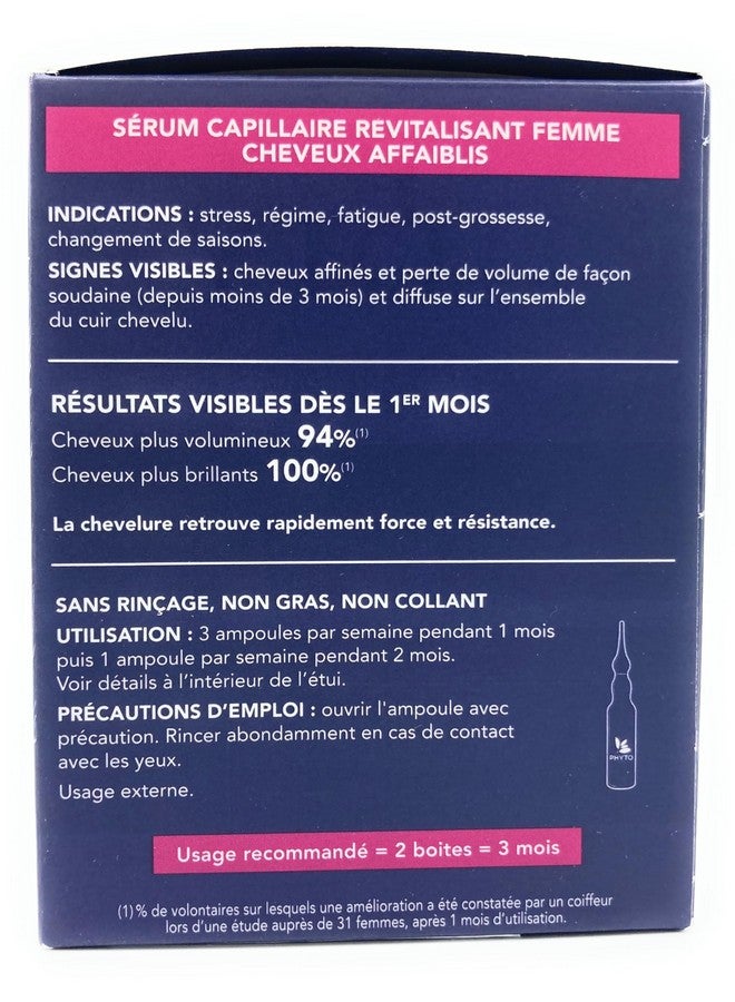 Cyane Women Revitalizing Treatment For Reactional Hair Thinning Stress Fatigue Diet Pregnancy Hair Thinning Postpartum 12 Vials X 0.169 Fl.Oz. (1 Month Supply)