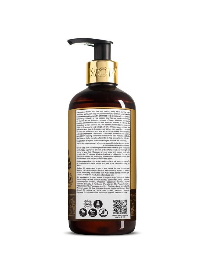 Moroccan Argan Oil Shampoo For Dry Hair/Dandruff/Hair Loss/Hair Growth/Frizzy Hair 300 Ml