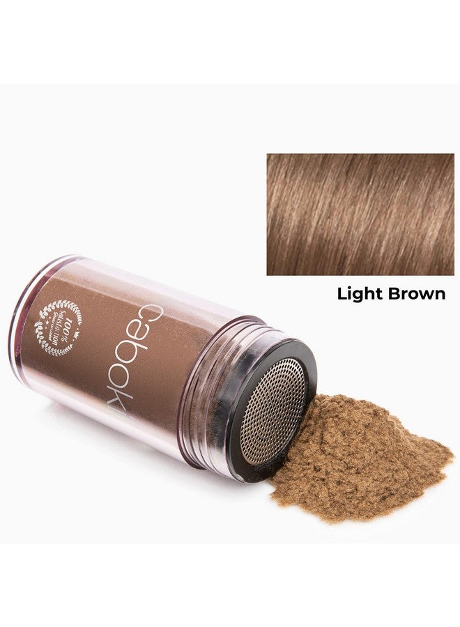 Hair Loss Concealer. Makes Thin Hair Look 10X Fuller Instantly. Eliminates Bald Spot And Thinning Hair (30G, 90Day Supply). Light Brown