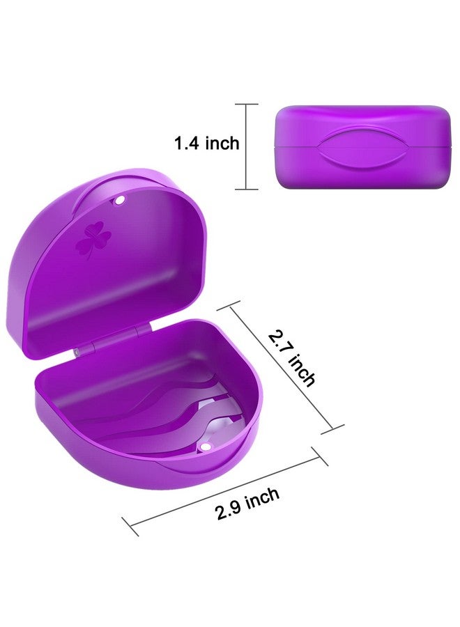 Aligner Case, Retainer Case, Braces Box, 1 Piece Orthodontic Box, Purple.