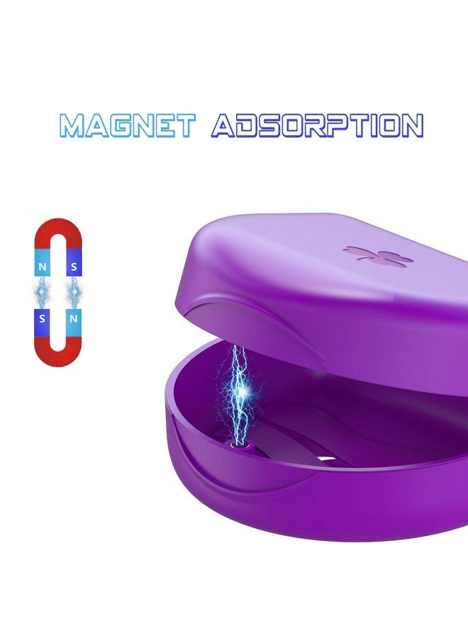 Aligner Case, Retainer Case, Braces Box, 1 Piece Orthodontic Box, Purple.