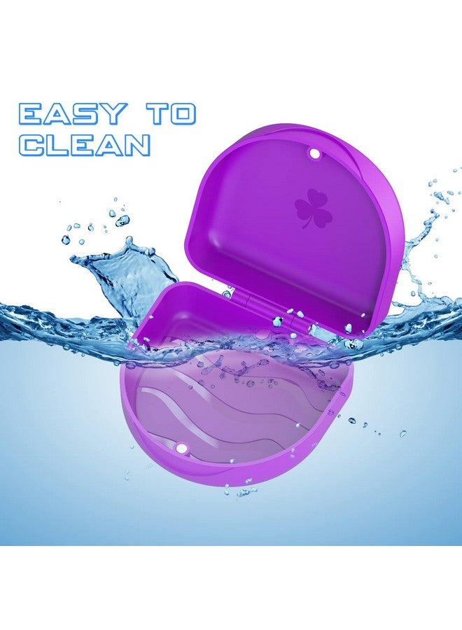 Aligner Case, Retainer Case, Braces Box, 1 Piece Orthodontic Box, Purple.