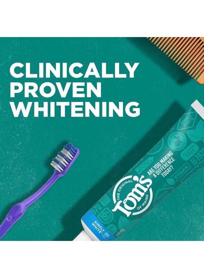 Simply White Toothpaste, Clean Mint, 4.7 Oz. 3Pack (Packaging May Vary)