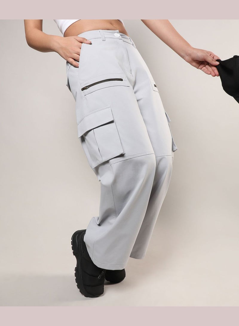 Solid Cargo Pant