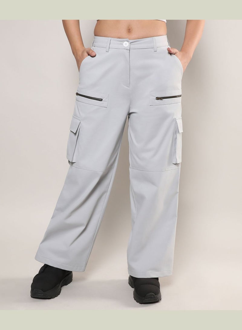 Solid Cargo Pant