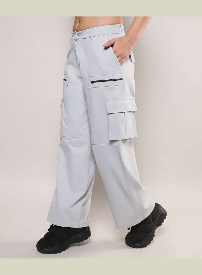 Solid Cargo Pant