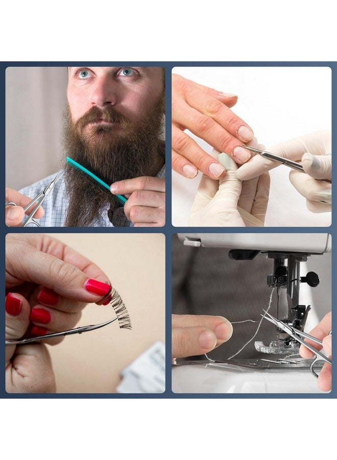 Cuticle Scissors Extra Fine Curved Blade Super Slim Manicure Scissors For Cuticles Professional Small Scissors With Precise Pointed Tip Grooming Blades Eyebrow Eyelash And Dry Skin
