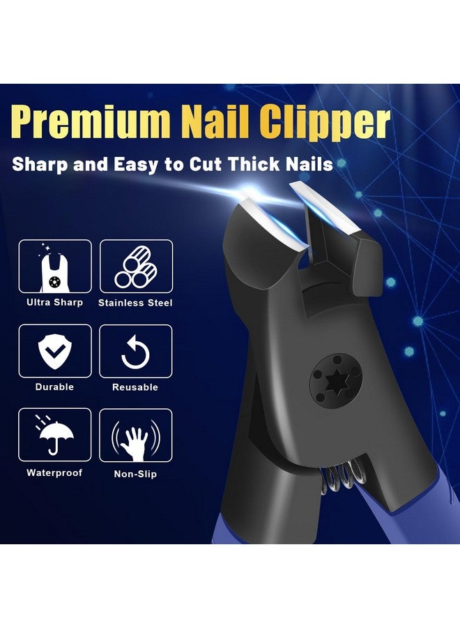Nail Clippers For Thick Nails Professional Nail Clippers Senior Nail Clippers For Men Women Toe Nail Clippers Adult Thick Nails Long Handle Ultra Sharp Nail Clippers For Finger Nails And Toenails