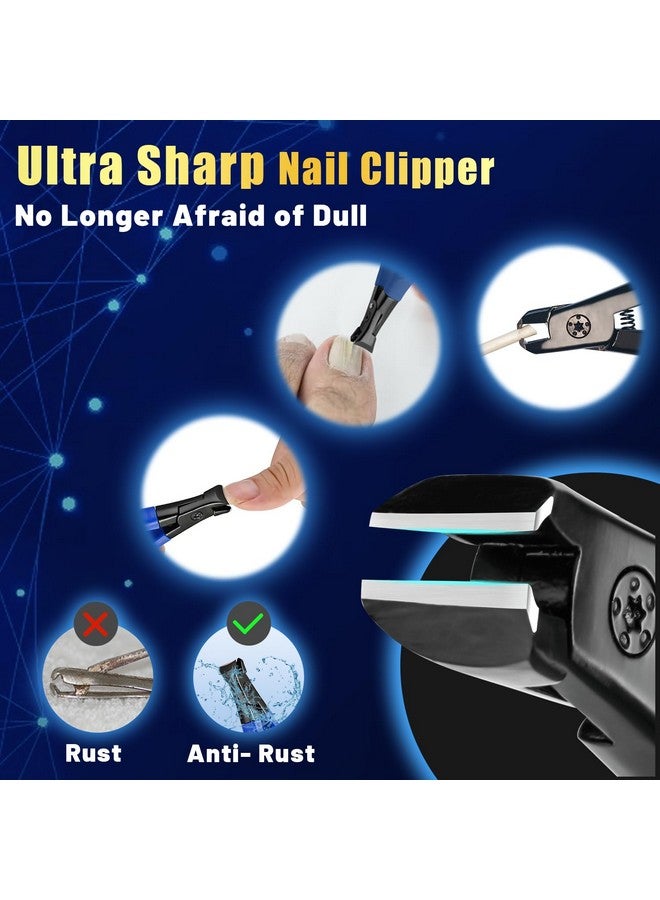 Nail Clippers For Thick Nails Professional Nail Clippers Senior Nail Clippers For Men Women Toe Nail Clippers Adult Thick Nails Long Handle Ultra Sharp Nail Clippers For Finger Nails And Toenails