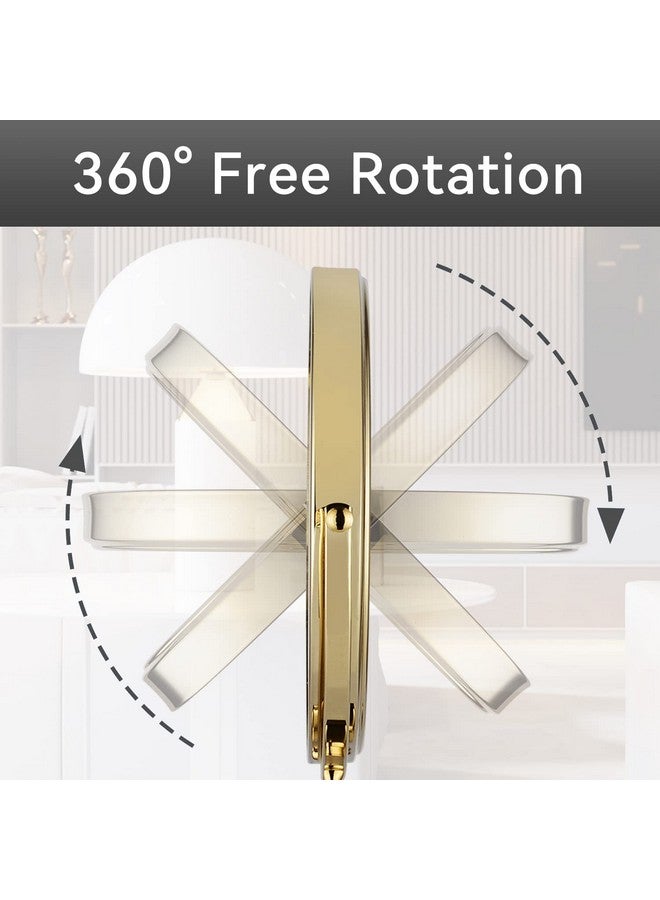 8Inch Tabletop Twosided Swivel Vanity Mirror With 7X Magnification Gold Finish 2202J(7X)