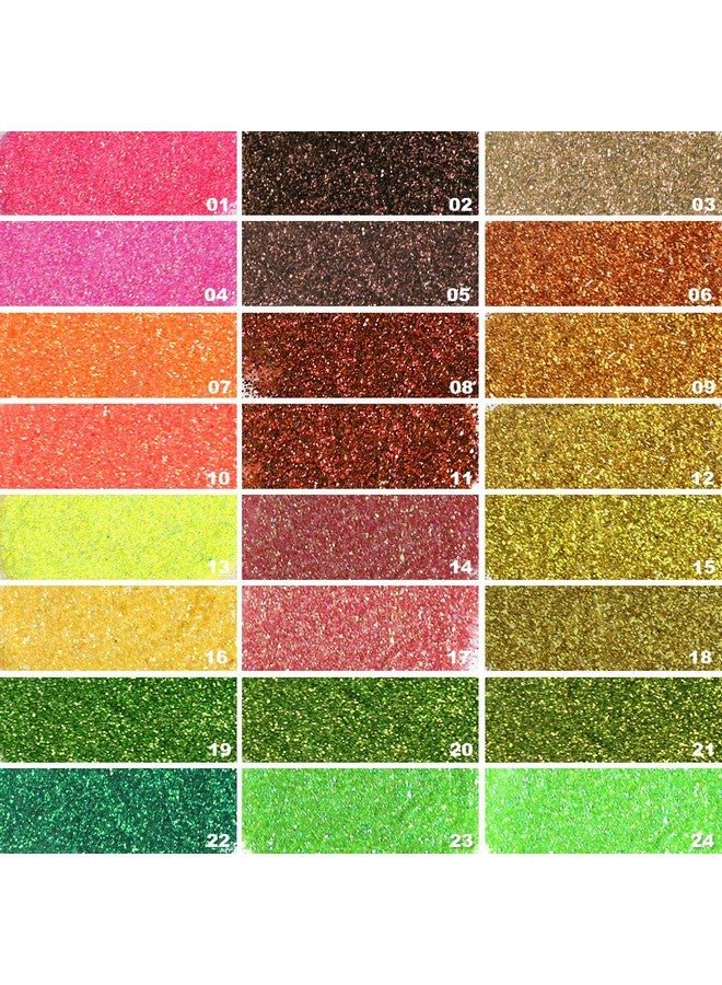 48 Colors Glitter Set, Fine Glitter For Resin, Arts And Craft Supplies Glitter, Festival Glitter Makeup Glitter, Cosmetic Glitter For Body Nail Face Hair Eyeshadow Lip Gloss Making