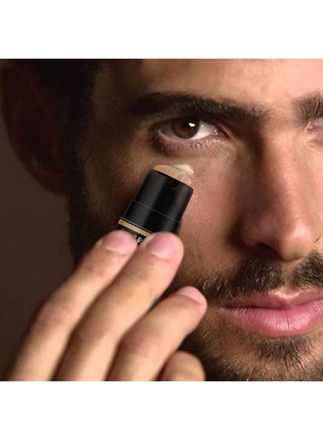 Concealer Stick With Brush For Men Eraser Dark Circles Men’S Multiuse Concealer Dual Sided Full Coverage Concealer Pen With Soft Brush Buildable Coverage Makeup All Skin Type (Medium Dark)