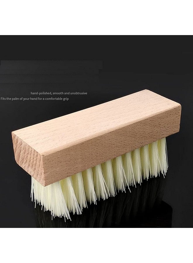 3Pcs Profession Nail Brush Cleaner Wooden Hand Nail Scrub Cleaning Brush Toenail Fingernail Scrubber For Women Men Nail Art Manicure Pedicure Tool