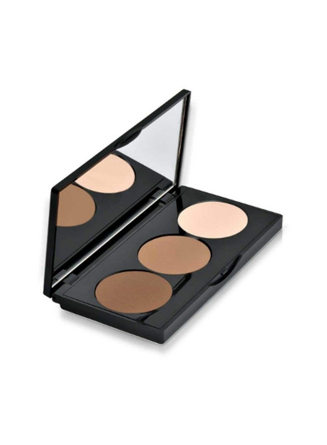 Makeup Face Palette Trio Eyeshadow Long Lasting Face Sculpting Blush And Highlighter Powder Glow Contour Shadow Bronzer All Skin Types 0.52 Oz. / 15 G (Face Sculpting Palette)