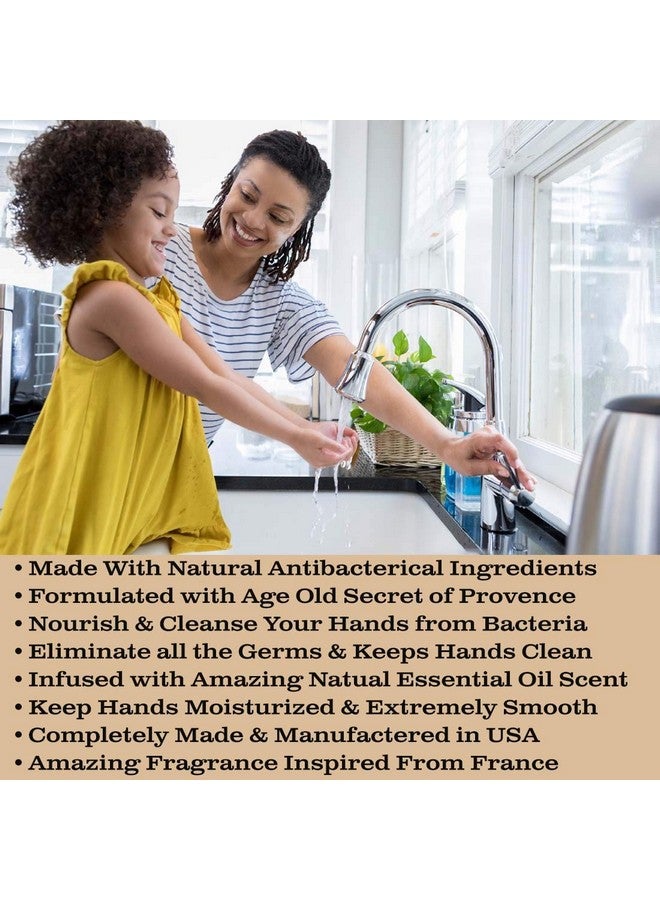 Antibacterial Hand Soap Infused With Sage & Tea Tree Oil & Orange Blossom Fragrance Cleansing Germfighting Moisturizing Hand Wash For Kitchen & Bathroom 18.5 Fl Oz