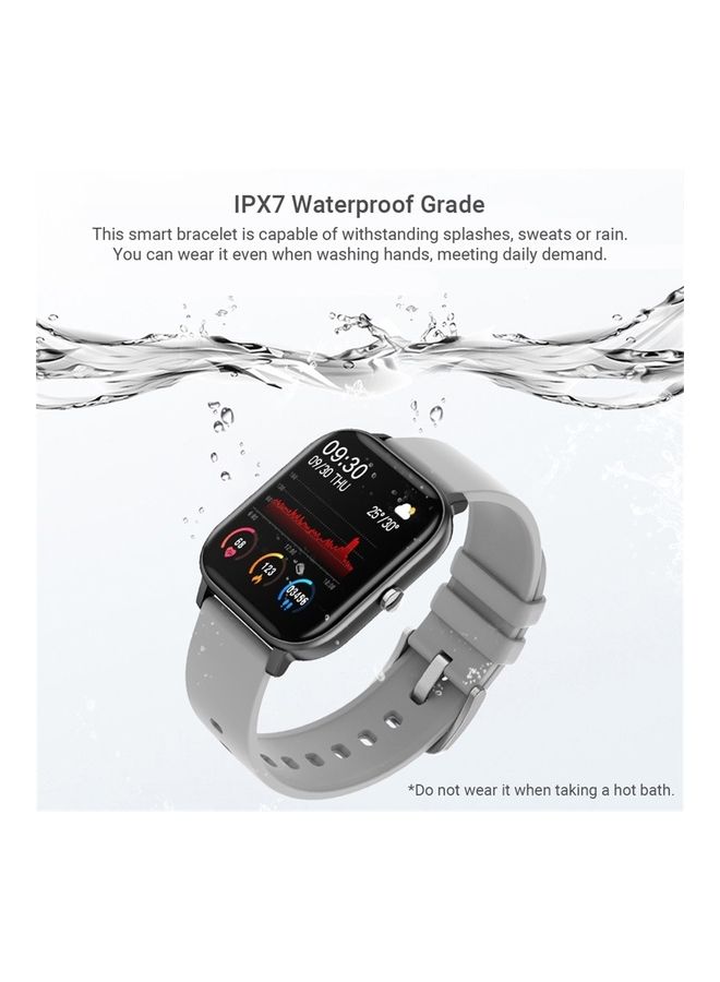 Waterproof Heart Rate Monitor Smart Sports Bracelet Grey