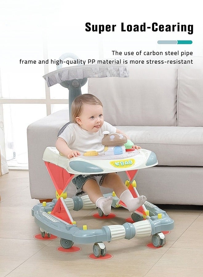 Adjustable And Foldable 4 In 1 Baby Walker 6 - 18 Months