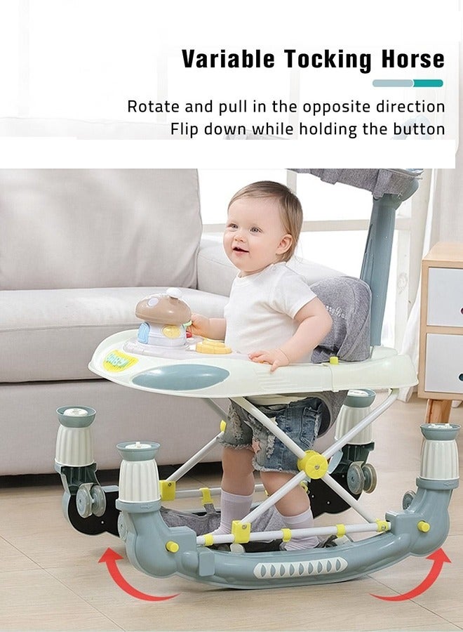 Adjustable And Foldable 4 In 1 Baby Walker 6 - 18 Months