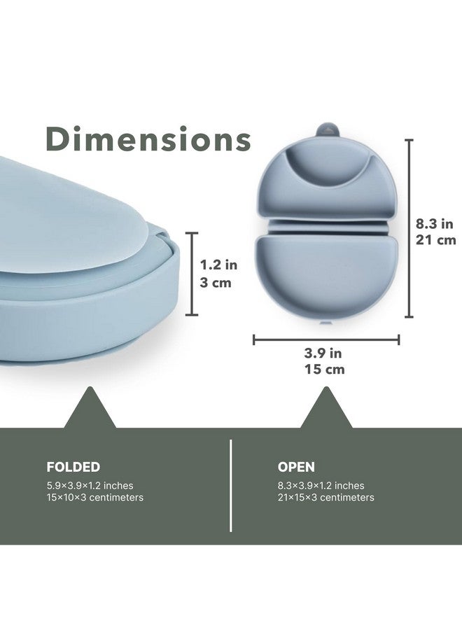 Silifold Silicone Baby Plate Foldable Toddler Travel Essential To Promote Selffeeding Food Grade Silicone Toddler Plates & Baby Plates With Suction Bpa Free Baby Essentials Chickory