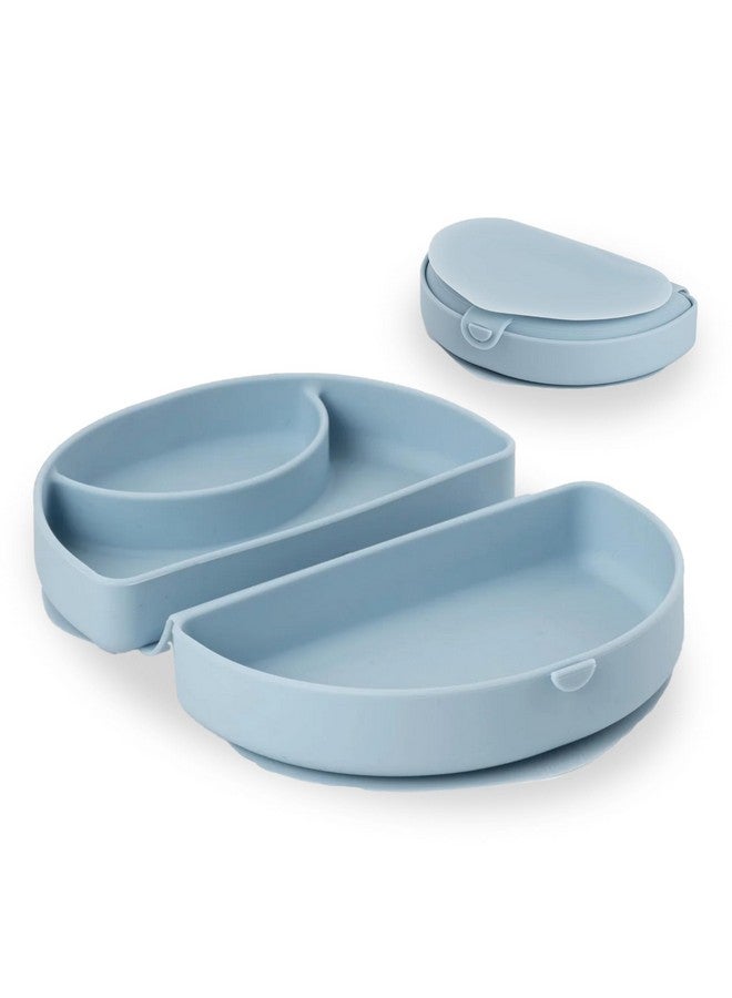 Silifold Silicone Baby Plate Foldable Toddler Travel Essential To Promote Selffeeding Food Grade Silicone Toddler Plates & Baby Plates With Suction Bpa Free Baby Essentials Chickory