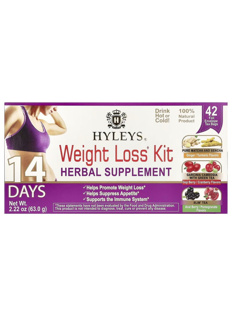 14 Days Weight Loss Kit 42 Tea Bags 2.22 oz 63 g