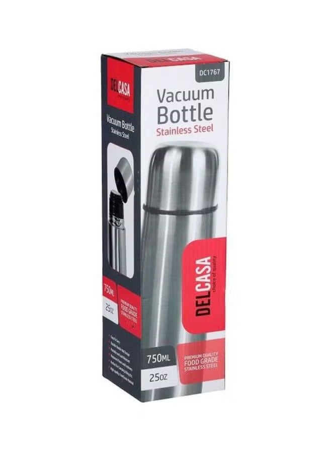 Stainless Steel Vacuum Bottle Silver