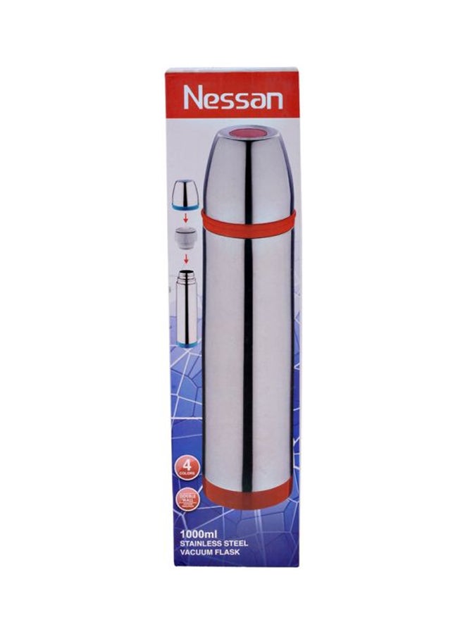 Double Walled Vacuum Flask 1 L Silver/Purple
