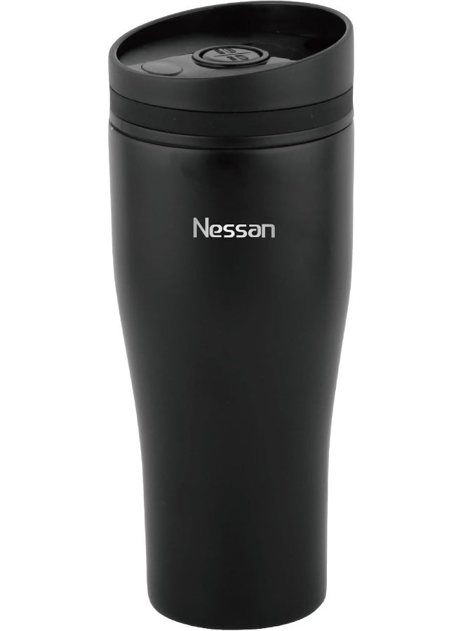 Insulated Stainless Steel Vacuum Mug, 363Ml - Black