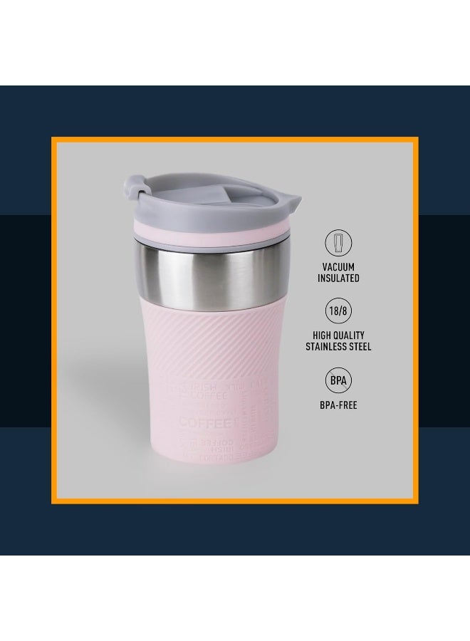 Insulated Stainless Steel Vacuum Mug, 243Ml - Your Compact Travel Essential For Hot And Cold Beverages Anywhere: Home, Gym, Outdoors, Office, And School - Pink