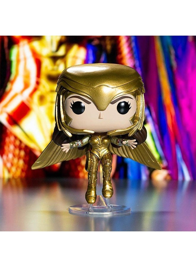 Funko Pop! Heroes: WW 1984- Wonder Woman Gold Flying - Metallic