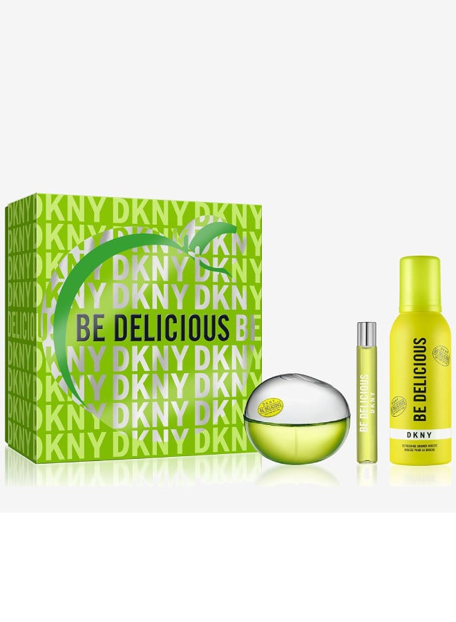 Be Delicious EDP 100ml + EDP 15ml + Refreshing Shower Mousse 150ml Set