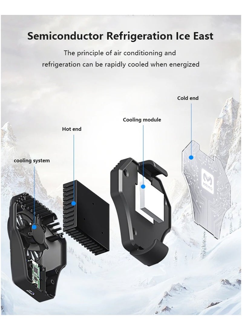 Mobile Phone Radiator Phone Cooling Fan For Gaming With No Noise