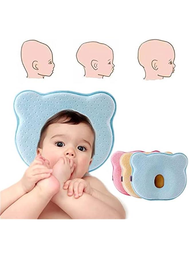 Baby Pillow Breathable Set, with Pillowcase for Infants or Toddlers, Prevents Flat Head and Shapes Infant's Head