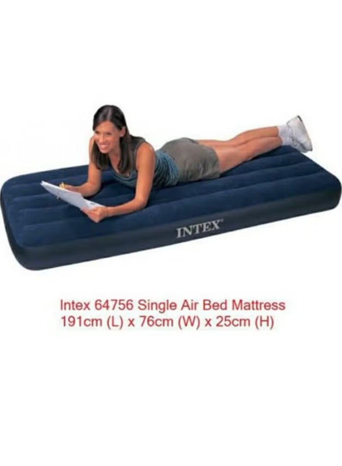 Downey Airbed Plastic Blue 76x191x25cm