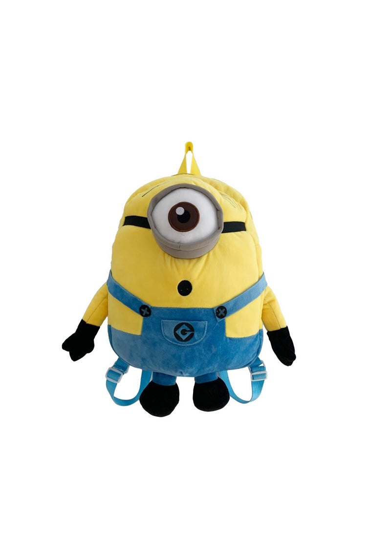 Minions Children's Plush Backpack Kindergarten Backpack Plush Shoulder Bag Gift For Kids