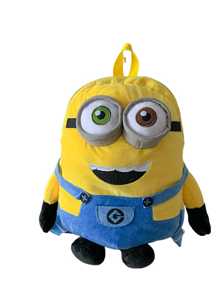 Minions Children's Plush Backpack Kindergarten Backpack Plush Shoulder Bag Gift For Kids