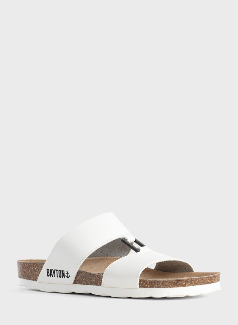 Navia Double Strap Wedge Sandals