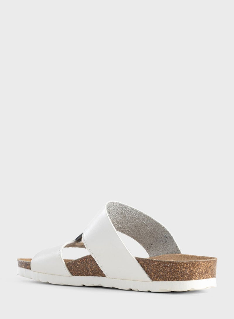 Navia Double Strap Wedge Sandals