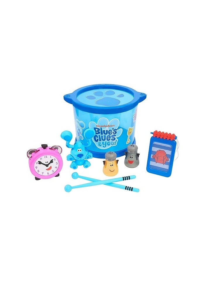 Musical Drum Set | Material : Plastic |  Kids Toy Instruments, Drum, Tambourine, Washboard, Clackers, Shakers | Age Group : 3+ Years