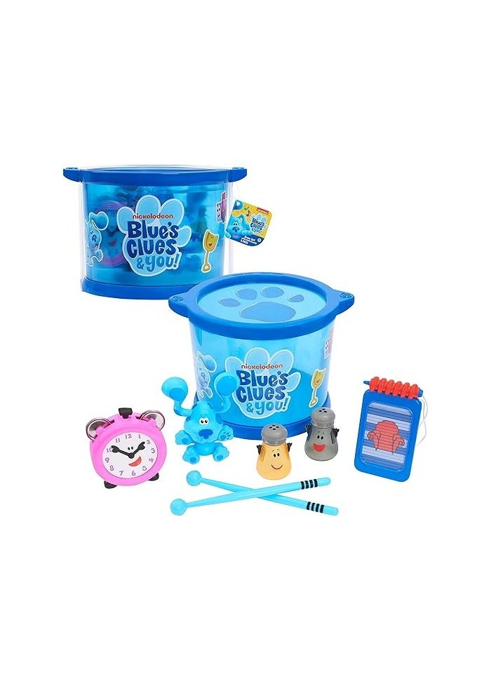 Musical Drum Set | Material : Plastic |  Kids Toy Instruments, Drum, Tambourine, Washboard, Clackers, Shakers | Age Group : 3+ Years