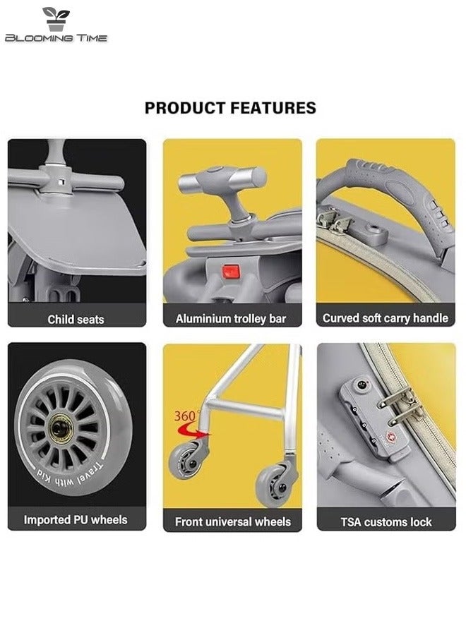 Luggage Children Can Mount Lazy Trolley To Travel And Walk The Baby Artifact Little Yellow Duck Baby