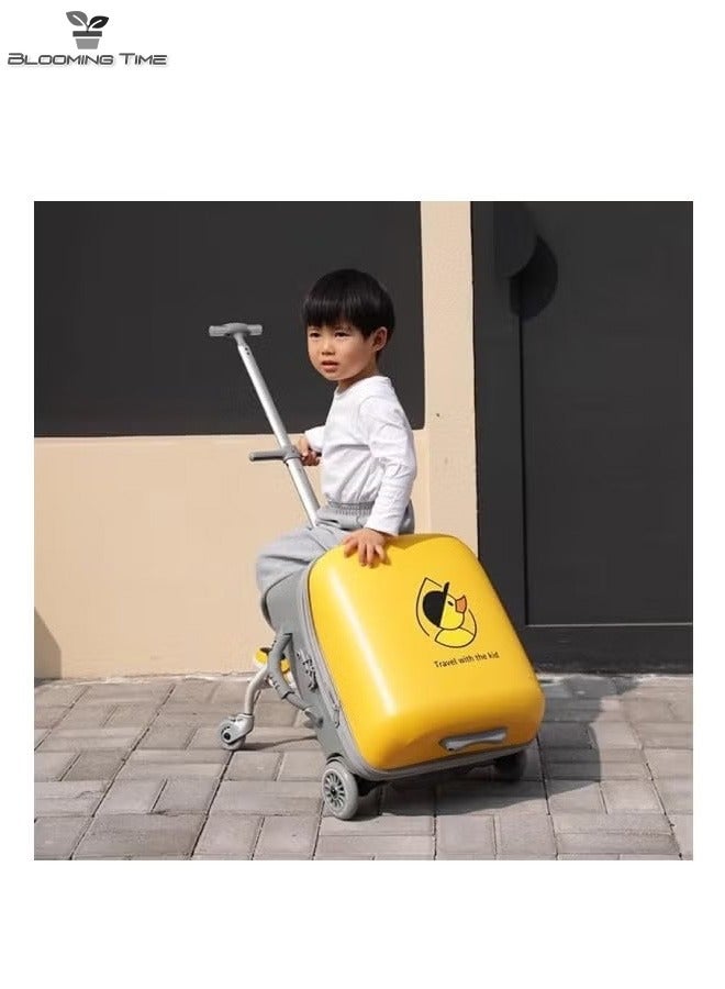 Luggage Children Can Mount Lazy Trolley To Travel And Walk The Baby Artifact Little Yellow Duck Baby